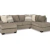 Signature Design By Ashley Creswell Gray Sectional With Right-Facing Chaise -Home Furniture Store combo860031