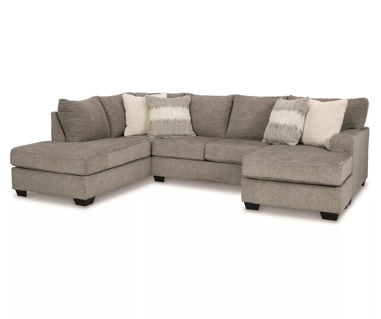 Signature Design By Ashley Creswell Gray Sectional with Left-Facing Chaise Signature Design By Ashley Creswell Gray Sectional With Left-Facing Chaise -Home Furniture Store combo860032