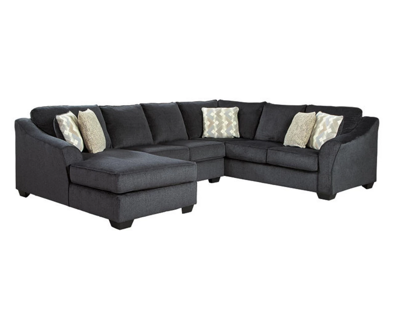 Signature Design By Ashley Eltmann Slate 3-Piece Sectional with Left-Facing Chaise Signature Design By Ashley Eltmann Slate 3-Piece Sectional With Left-Facing Chaise -Home Furniture Store combo860039