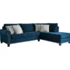 Signature Design By Ashley Trendle Blue Sectional With Right-Facing Chaise -Home Furniture Store combo860083