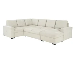 Signature Design By Ashley Millcoe Linen 3-Piece Sectional With Pop-Up Bed -Home Furniture Store combo870027 5