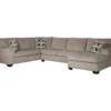 Signature Design By Ashley Ballinasloe Platinum Gray Sectional -Home Furniture Store combo880002