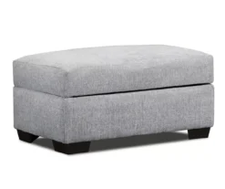 Broyhill Parkdale Dove Sectional & Ottoman Set -Home Furniture Store combo960002 2