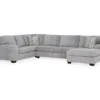 Broyhill Pembrey Pewter 3-Piece Sectional -Home Furniture Store combo980194