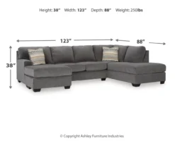 Broyhill Glynn-Cove Iron Sectional -Home Furniture Store combo980199 3